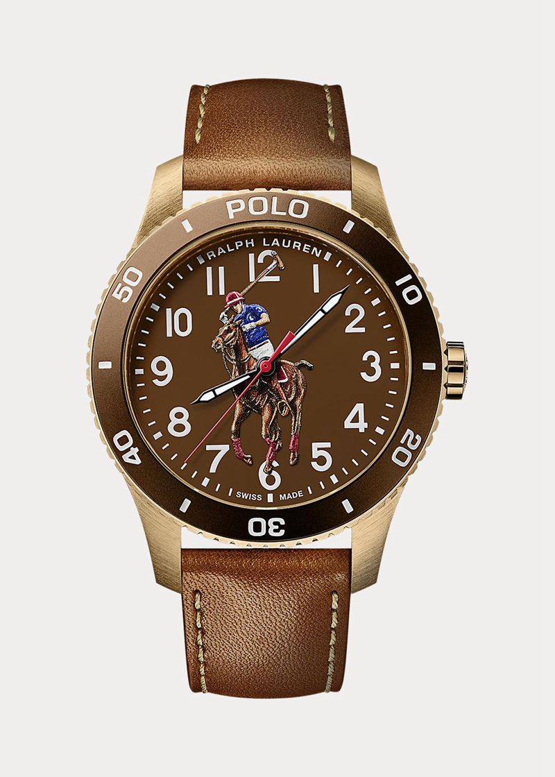 ポロ ラルフ ローレン 時計 メンズ ブラウン Bronze Polo Watch Brown Dial ZYMKP6841